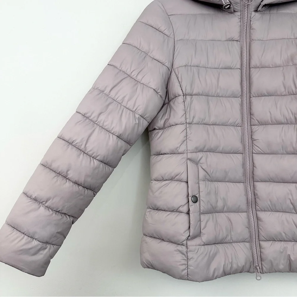 Barbour Shaw Quilted Puffer Jacket Hooded Lightweight Coat - Picture 3 of 15